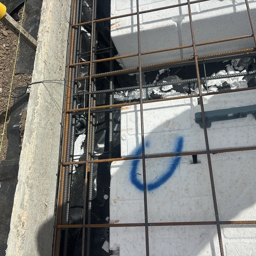 Bar chairs required to hold the reinforcement at the correct height, found during a slab pre-pour inspection in Mickleham