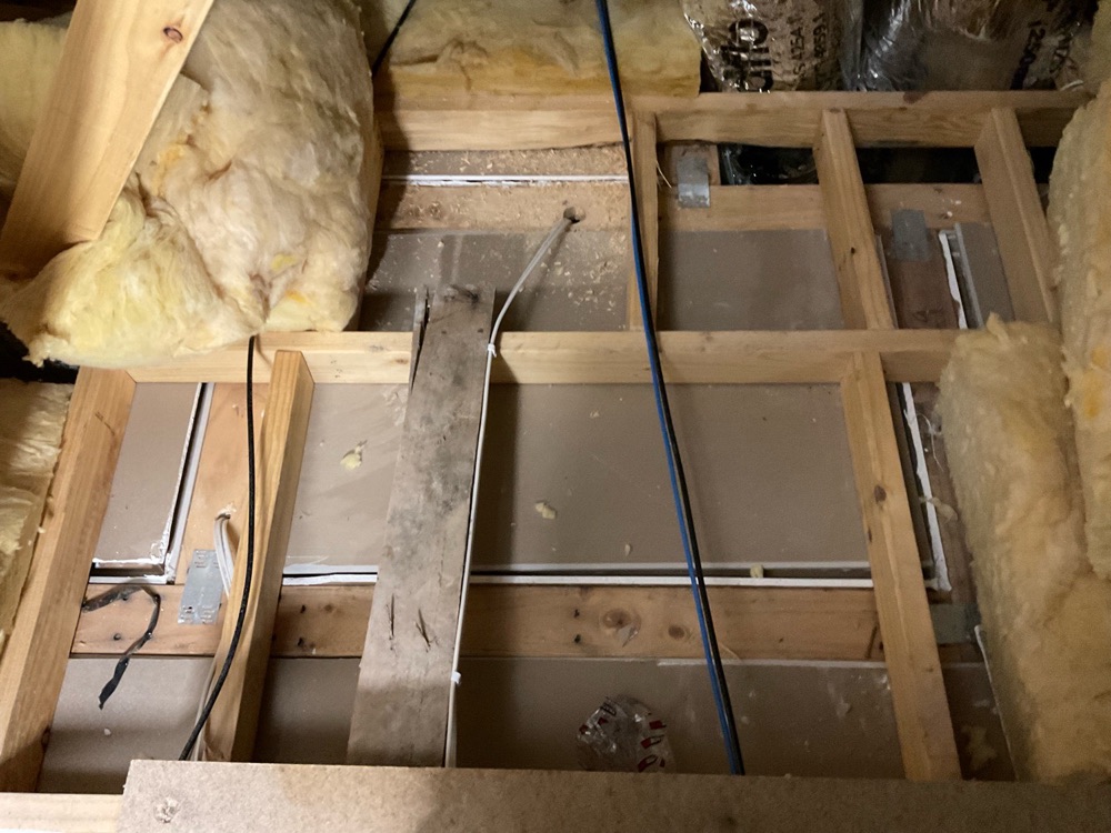 Insulation loose and not installed properly in the roof space, Mickleham